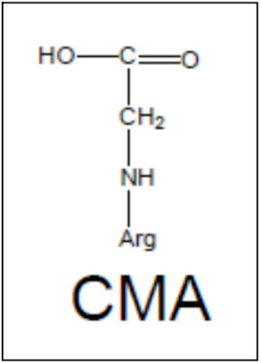 Figure 1. Nω- (carboxymethyl) arginine (CMA) structure.