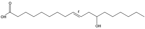 12-Hydroxy-9(E)-octadecenoic acid
