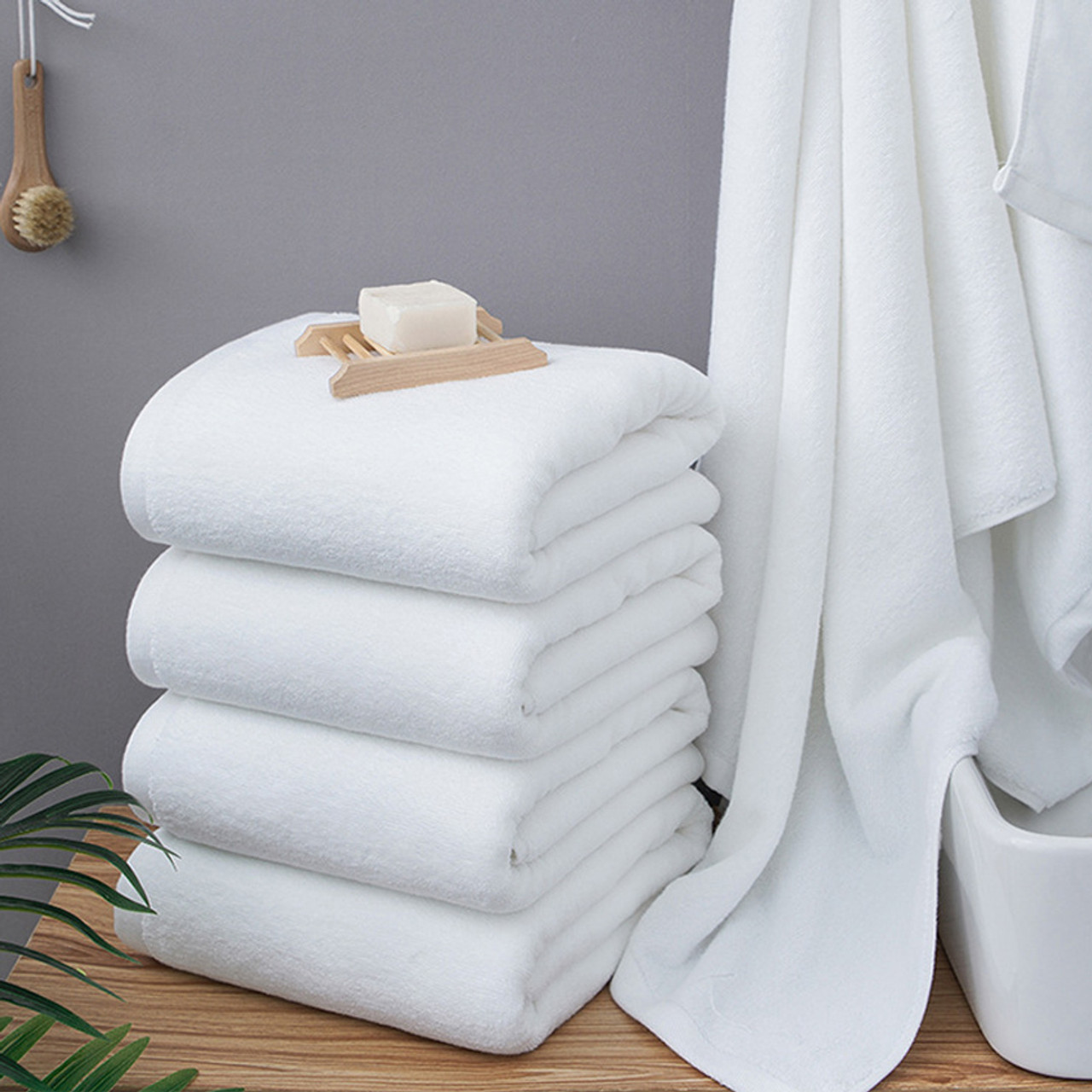 Pool Towels White Large Size 30x60 Economy