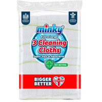 Minky 3 Anti-Bacterial Cleaning Cloths - Extra Large 