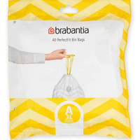 Brabantia Size A Bin Liners In A Dispenser Pack - 3L - 40 Bags