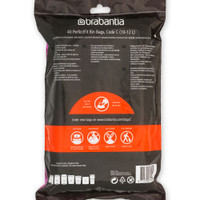 Brabantia Size C Bin Liners In A Dispenser Pack - 10 - 12L - 40 Bags