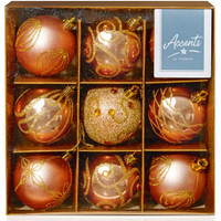 Premier Baubles - Rose Gold 6cm (Pack of 9)