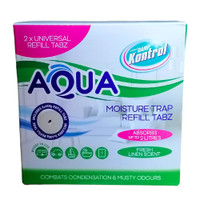 Kontrol Aqua Moisture Trap Refill Tabz - 2 x 400g - Fresh Linen Scent