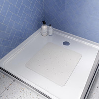 Croydex Rubber Square Shower Mat - 53cm x 53cm
