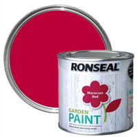Ronseal Garden Metal & Wood Paint - 250ml -  Moroccan Red