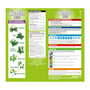 Weedol Lawn Weedkiller Liquid Concentrate - 250ml