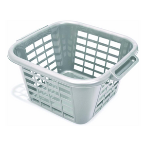 Addis Small Square laundry Basket 24L - Metallic Silver