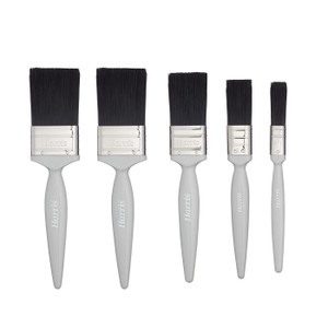 Harris Essentials 5 Pack Gloss Paint Brushes 0.5", 1", 1.5" & 2 x 2"