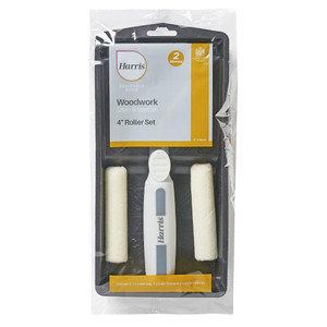 Harris Seriously Good Woodwork Stain & Varnish Mini Roller Set 4"