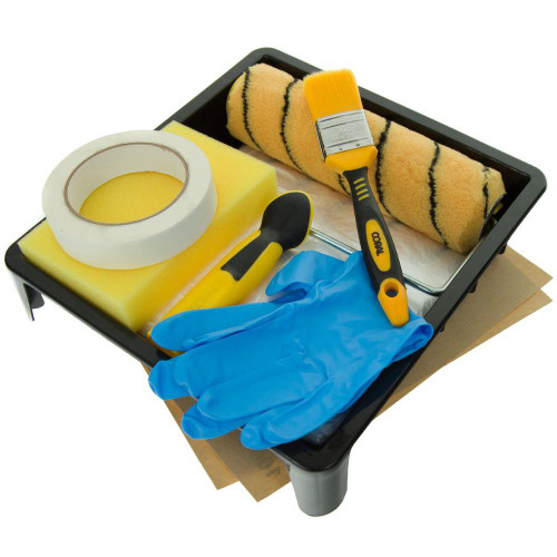 Max Coat Decorating Project Paint Roller, Tray & Brush Set (11 Pieces)