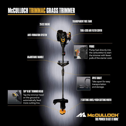 TRIMMAC 25cc Trimmac Petrol Grass Trimmer - LT25NCOP