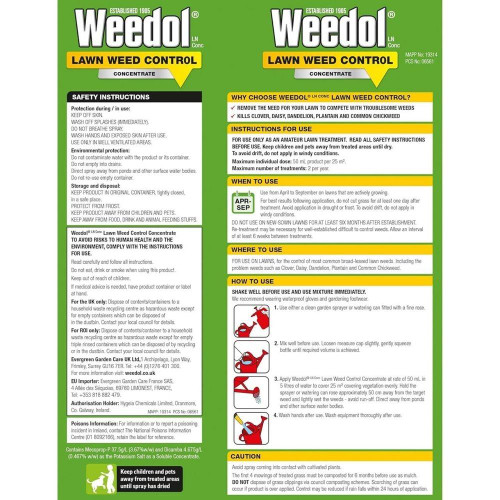 Lawn Weed Control  Concentrate  1L