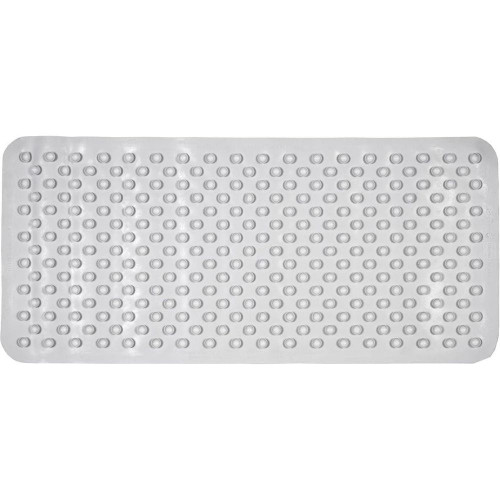 Small Rubagrip Bath Mat White Medium  74 x 34