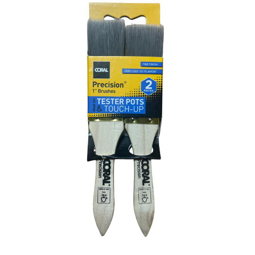 Precision Touch Up 1" Brushes (2 Piece)