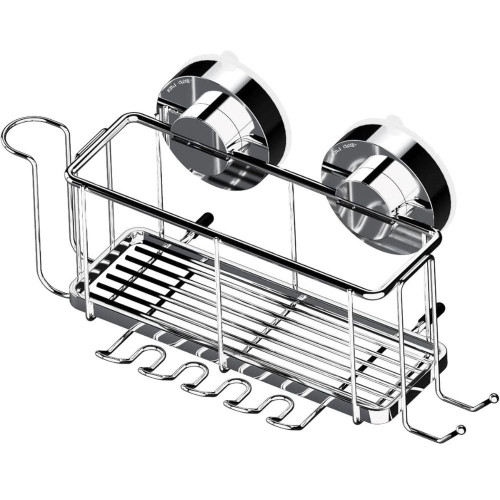Gecko Vacuum-Lock Toothbrush Rack - Stainless Steel