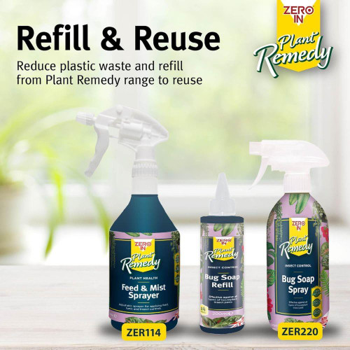 Plant Remedy Bug Soap Refill – 200ml, Easy-Mix Concentrate for Insect Control on Houseplants & Greenhouse Herbs