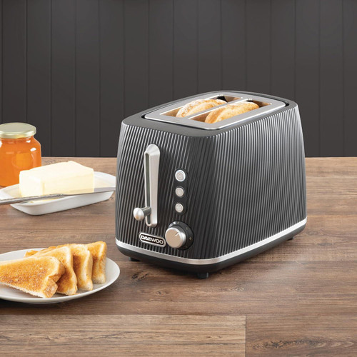 Daewoo Cascade  2 Slice Toaster - Black - SDA2776