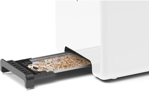 Bosch Design Line 2 Slice Toaster - White - TAT3P421GB 