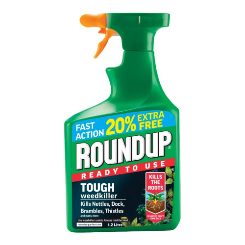 Roundup Ready To Use Tough Weedkiller - 1.2L