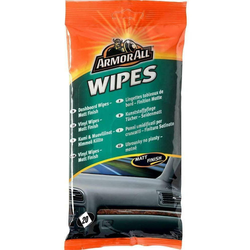 Armor All Dashboard Cleaning Wipes - Matt Finish (Pack of 20)