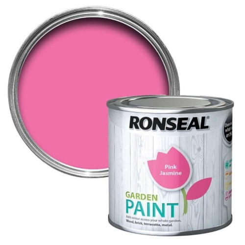 Ronseal Garden Metal & Wood Paint 250ml - Pink Jasmine