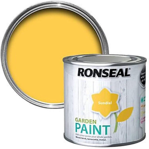 Ronseal Garden Metal & Wood Paint - 250ml -  Sundial