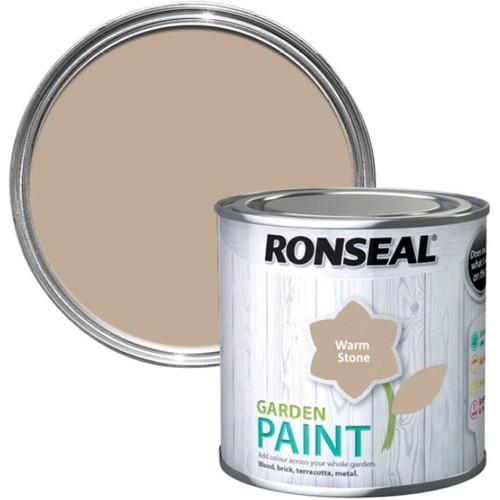 Ronseal Garden Metal & Wood Paint 250ml - Warm Stone