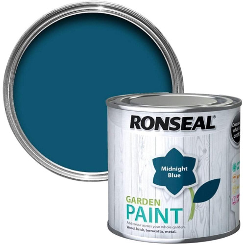 Ronseal Garden Metal & Wood Paint - 750ml -  Midnight Blue