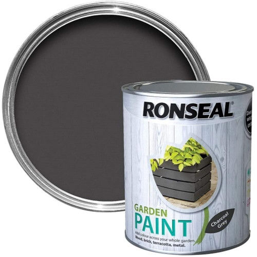 Ronseal Garden Metal & Wood Paint 250ml - Charcoal Grey