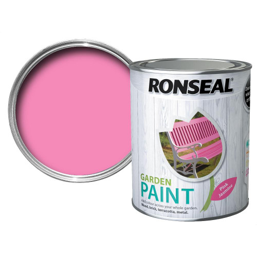 Ronseal Garden Metal & Wood Paint - 750ml -  Pink Jasmine