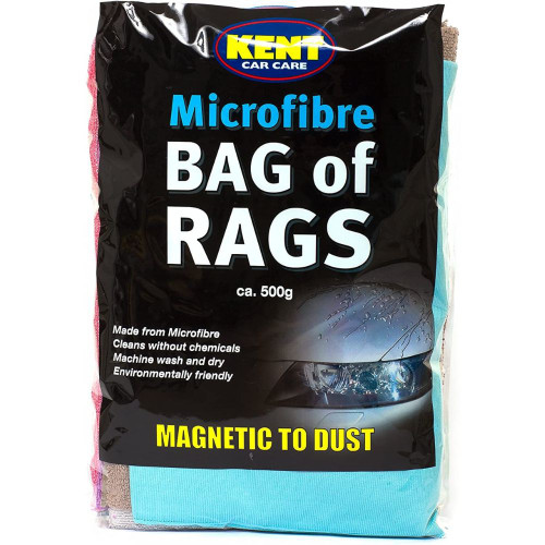 Kent Car Care Microfibre Bag Of Rags - 500g