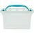 Rectangle Carry Box With Teal Handle - 13L