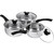 Stainless Steel Pans With Glass Lid 16cm 18cm 20cm (3 Piece)