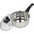 Stainless Steel Pans With Glass Lid 16cm 18cm 20cm (3 Piece)