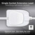 Single Socket Extension Lead 5m White 13A Long Cable Power Lead 