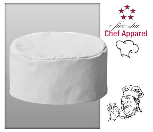 Five Star Chef's Apparel Unisex Bakers Cap - White