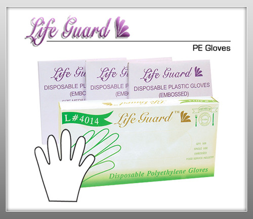 LIFE GUARD PE Gloves - 500 Pc / Bx