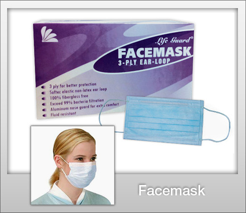 LIFE GUARD Face Mask  - 50 Pc / Bx