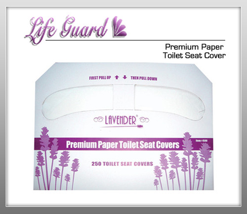 LIFE GUARD Premium Paper Toilet Seat Cover - 250 Pc / Pk