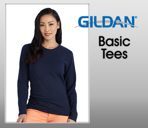 Gildan Ladies Heavy Cotton Long Sleeves Tee