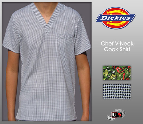 Dickies Chef Unisex V-Neck Cook Shirt