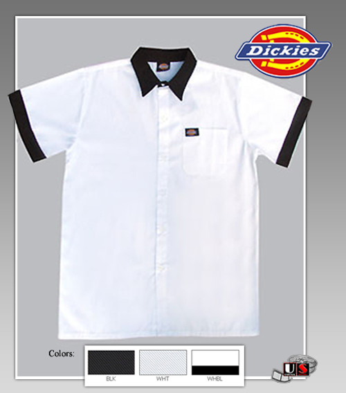 Dickies Chef Cook Shirt Black / White
