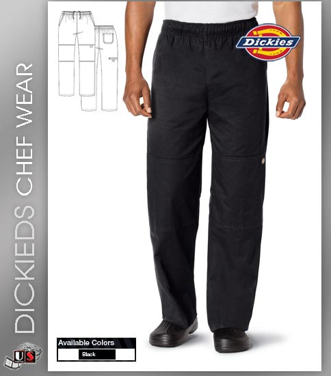 Dickies Chef Unisex 4 Pockets Double Knee Baggy Chef Pant