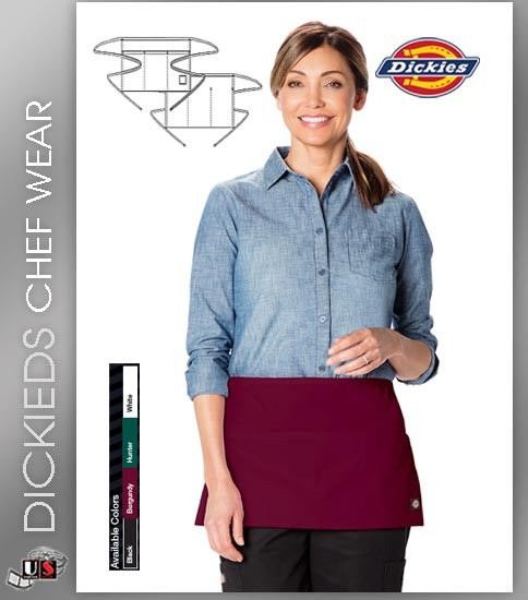 Dickies Chef Unisex 1 Pocket Server Waist Apron