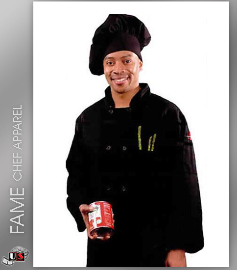 Fame 10 Button Classic Long Sleeve Classic Chef Coat 