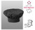 Five Star Chef's Apparel Hat - Black