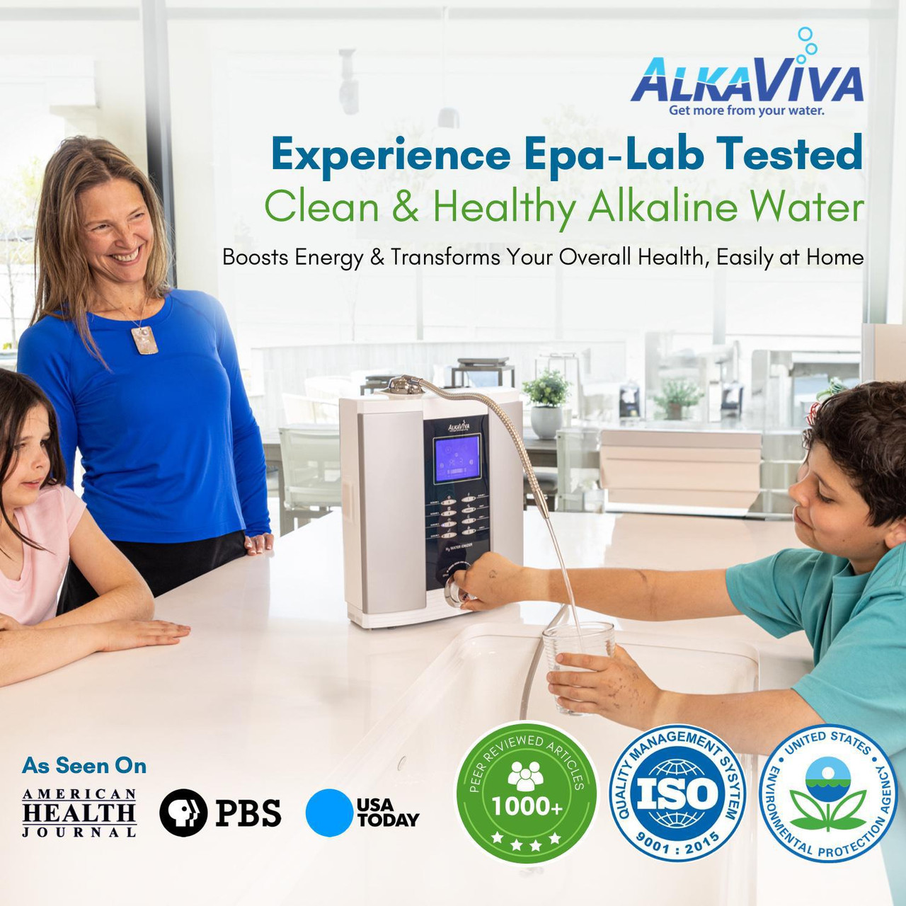Vesta H2 Alkaline Water Ionizer Countertop AlkaViva LLC
