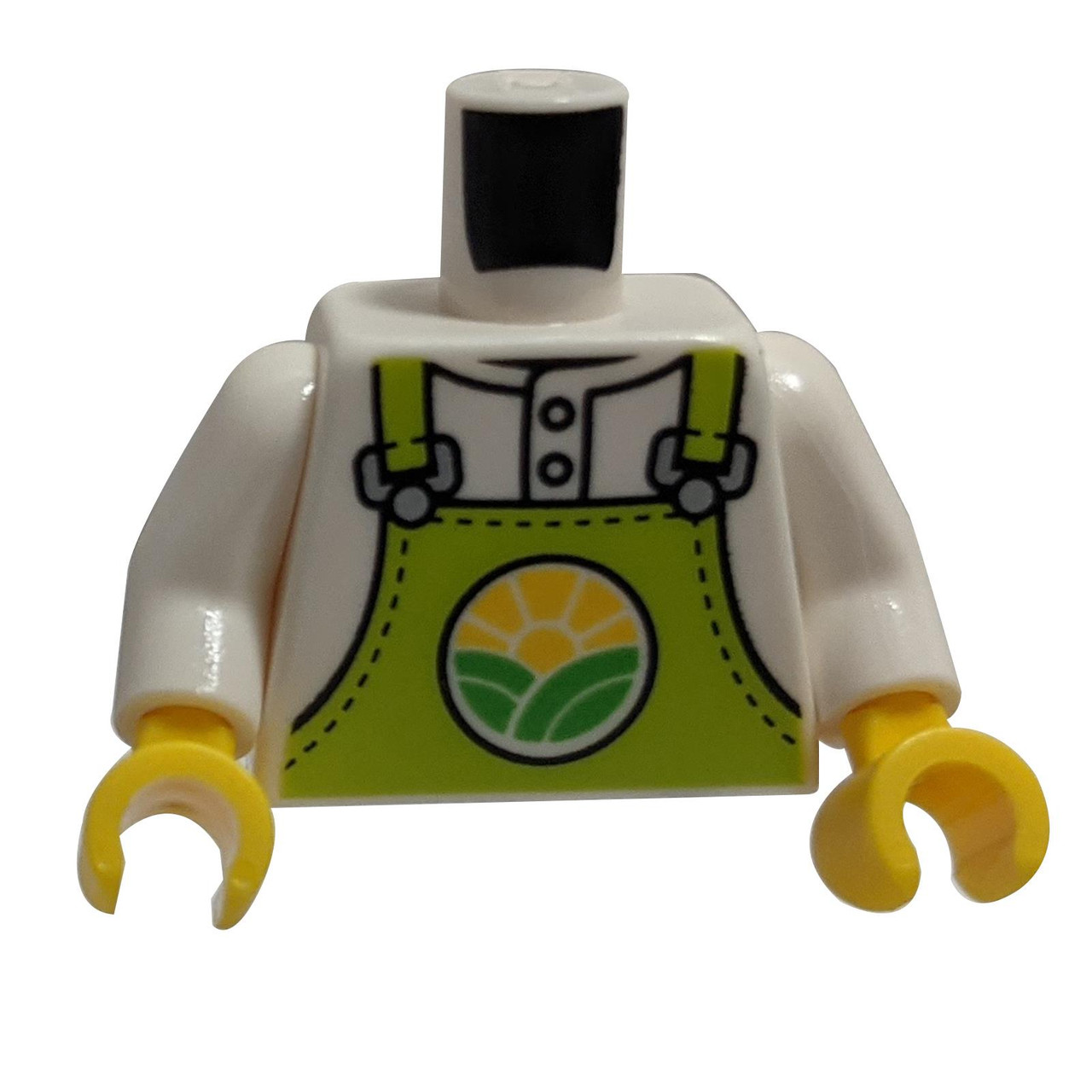 Elevate Playtime with LEGO® Minifigure in 973pb4738c01 a Fresh Shirt! Torso Lime White - Torso