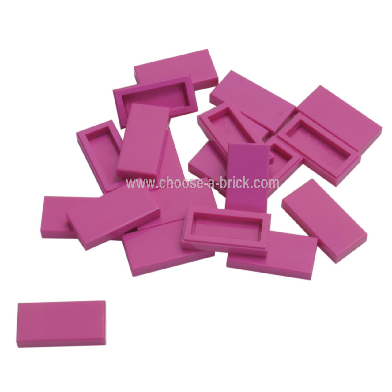 LEGO Magenta Tile 2 x 4 with White Diamond with Shadow Symbol and Tribal  Sticker
